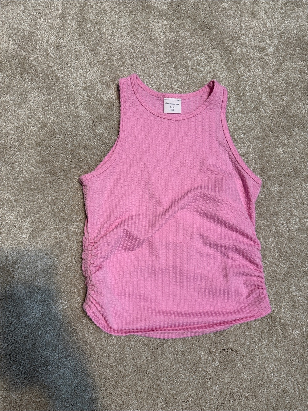 Abercrombie & Fitch Pink Textured Tank Top